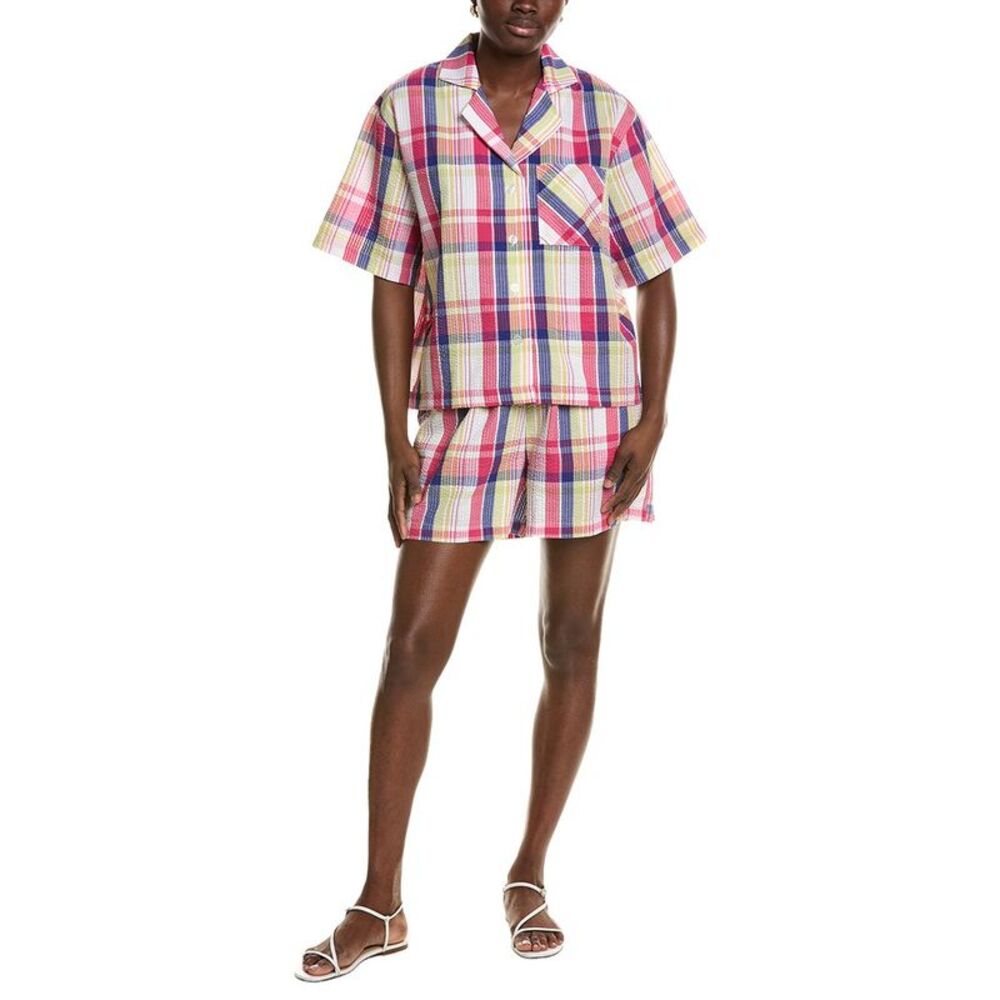 Hue Womens 2Pc Seersucker Pajama Set